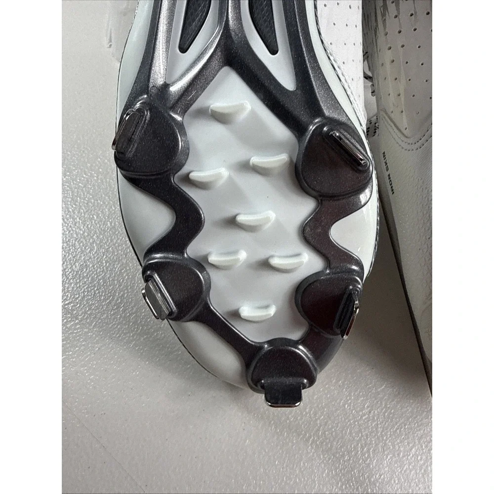 NEW Adidas PowerAlley 3 Baseball Cleats Men US 11.5 Litestrike Iron Skin BLK GRY